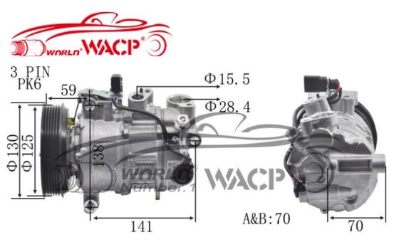 4GD820803M 4GD260805E Automatyczny sprężarka powietrza dla Audi A6/Q7 dla VW 2.5/3.0 C7PA WXAD033