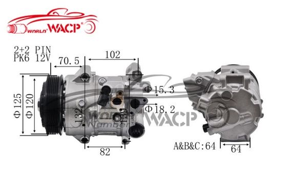 DCP50101 Kompresor automatyczny AC TSE17C Do Toyota Camry Do RAV4 2010-2013 WXTT071