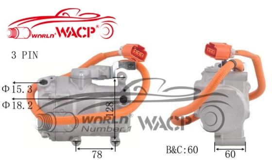OEM 8837047010 700510539 Elektryczny klimatyzator Kompresor ES18C dla Toyoty dla Priusi W1 W2 1.5 WXHB002