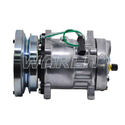 RC.600.151 Kompresor System AC Część 1065122 - 16E1906 - OEM-CAT-106-5122 Dla 7H15 24V 1A 8 ORELHAS MAQUINA CASE / CATERPILLAR D6R / 938G SAIDA P/ PRESSOSTATO SANDEN WXTK030